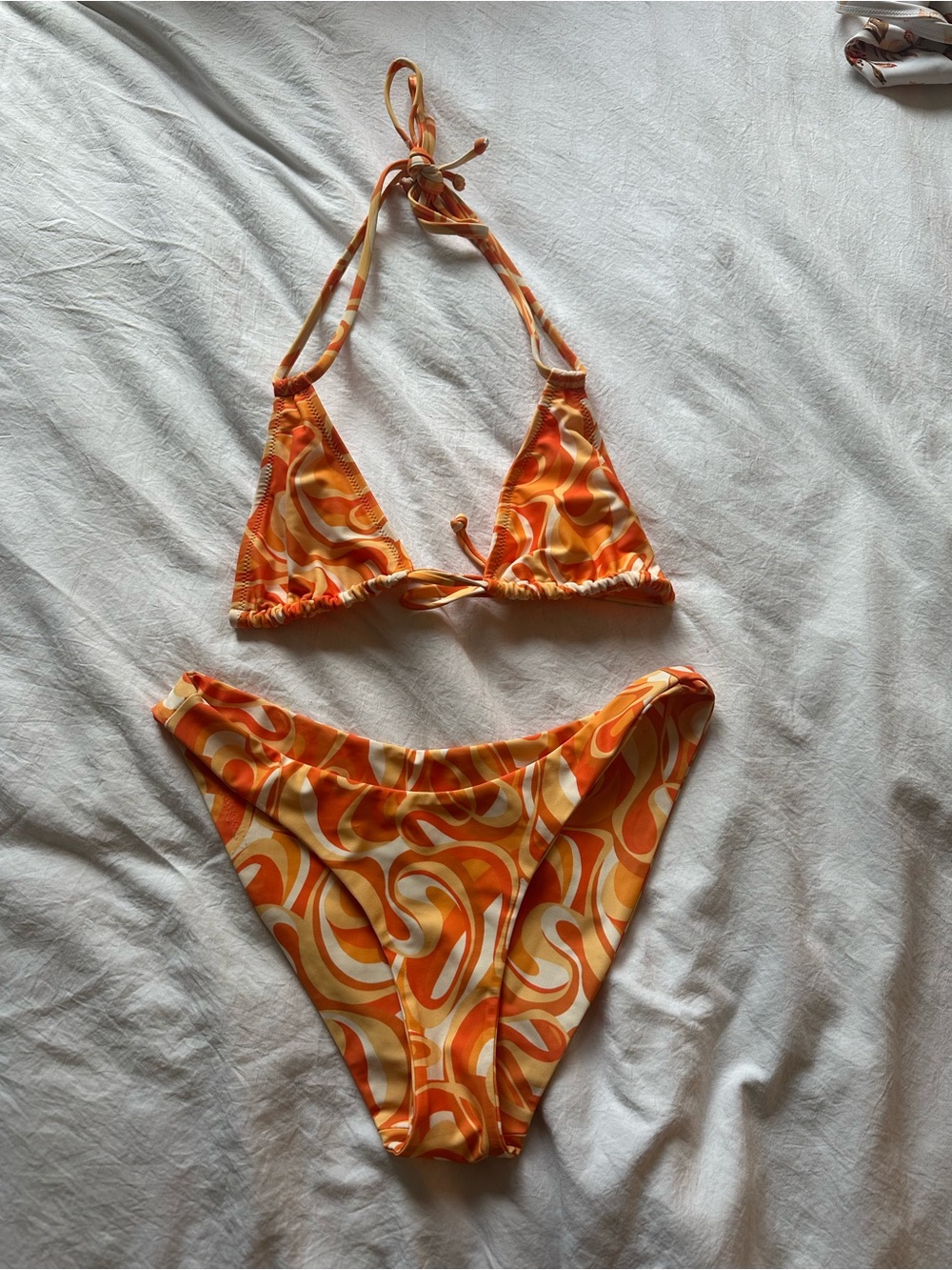 Kulani Kinis Orange Swirl Bikini Set